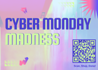 Cyber Monday Madness Postcard Image Preview