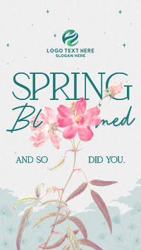 Spring Bloom Quote Facebook Story