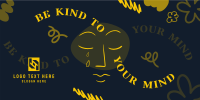 Be Kind To Your Mind Twitter Post Design