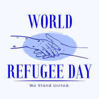 We Celebrate all Refugees Linkedin Post Design