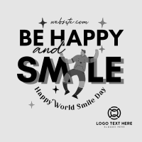 Be Happy And Smile Linkedin Post