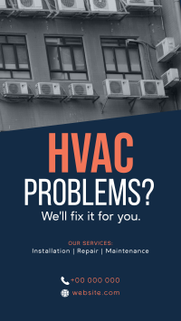 Serving You Excellent HVAC Service Instagram Story