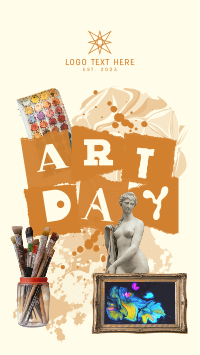 Art Day Collage Facebook Story