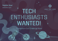 Cosmic Tech Enthusiasts Postcard