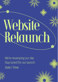 Floral Website Launch Flyer