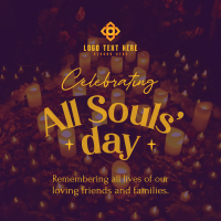 All Souls' Day Celebration Linkedin Post Design