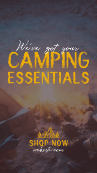 Camping Gear Essentials Facebook Story