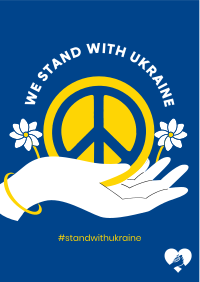 Ukraine Peace Hand Flyer