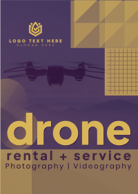 Geometric Drone Photography Flyer