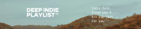 Cool Indie Folk Playlist SoundCloud Banner Design