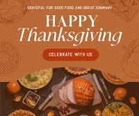 Thanksgiving Greeting Modern Facebook Post Design