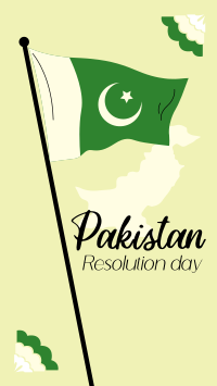 Pakistan Day Flag Facebook Story