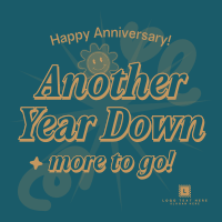 Quirky Work Anniversary Instagram Post Design