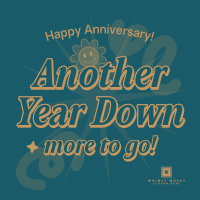 Quirky Work Anniversary Instagram Post Image Preview