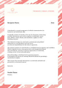 Leaves Letterhead example 2