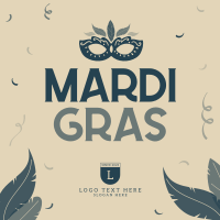 Mardi Gras Celebration Instagram Post