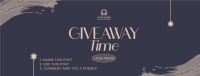 Giveaway Time Announcement Facebook Cover Image Preview