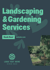 Landscaping Services Poster Design