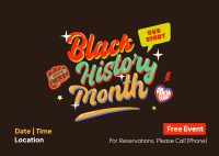 Multicolor Black History Month Postcard Image Preview