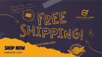 Modern Shipping Delivery Facebook Event Cover Design