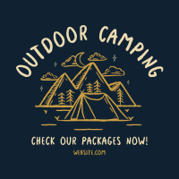 Rustic Camping Linkedin Post