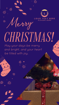 Merry and Bright Christmas Facebook Story