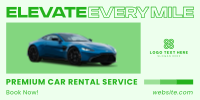 Premium Car Rental Twitter Post