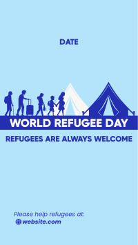 Welcome Refugee Day Facebook Story