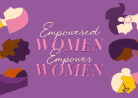 Empowered Women Month Postcard
