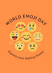 Fun Emoji Day Poster