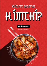 Order Healthy Kimchi Poster