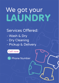 We Got Your Laundry Flyer Design