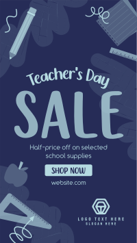 Supplies Sale for Teachers Instagram Reel Image Preview