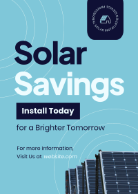 Solar Savings Flyer