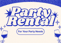 Fun Party Rental Postcard