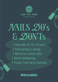 Nails Dos and Donts Poster