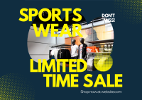 Sportwear Promo Postcard