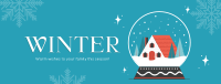 Winter Inside Globe Facebook Cover Design