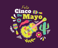 Feliz Cinco De Mayo Facebook Post Design