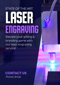 State of the Art Laser Engraving Flyer