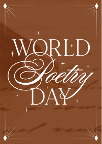 Celebrate Poetry Day Flyer