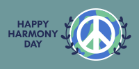 Harmony and Peace Twitter Post