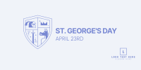 St. George's Day Shield Twitter Post