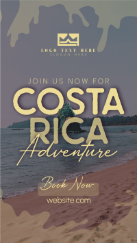 Welcome To Costa Rica YouTube Short Design