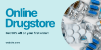 Online Drugstore Promo Twitter Post