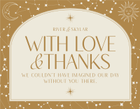 Celestial Thank You Card example 3