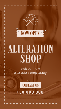 Alteration Shop Instagram Story Design