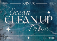 Y2K Ocean Clean Up Postcard Design