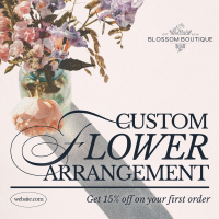 Editorial Flower Service Instagram Post Image Preview