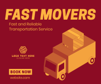 Fast Movers Service Facebook Post